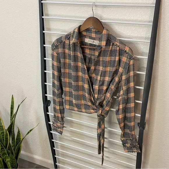 Free People We The Free Running Wild Wrap Top Size XS - Picture 4 of 8